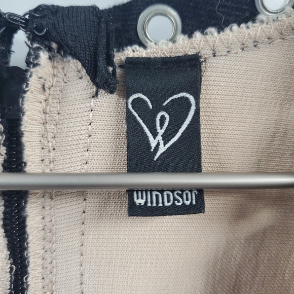 Windsor Black Lace Dress Bodycon LBD Witchy Goth Romantic Boho Date Cocktail V - Picture 6 of 7